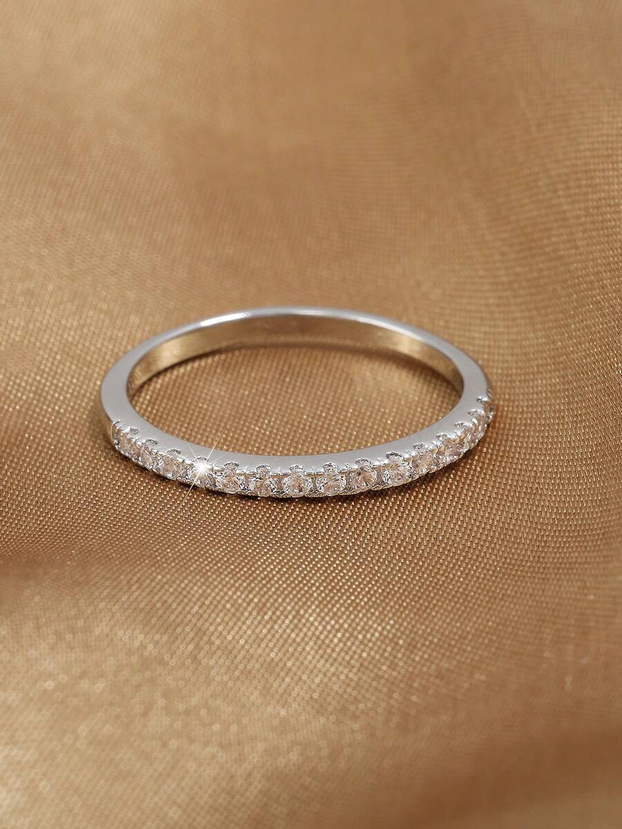 SHEIN خاتم حلقي مطلي ذهب بلون فيروزي