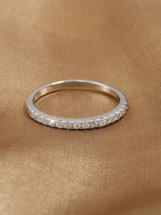 SHEIN خاتم حلقي مطلي ذهب بلون فيروزي