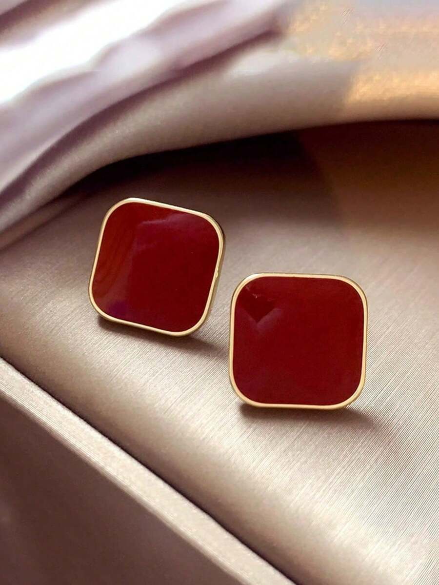 SHEIN طقم 5 أقراط دبوس قمر أبيض وفيونكة لؤلؤ مزيف وراين