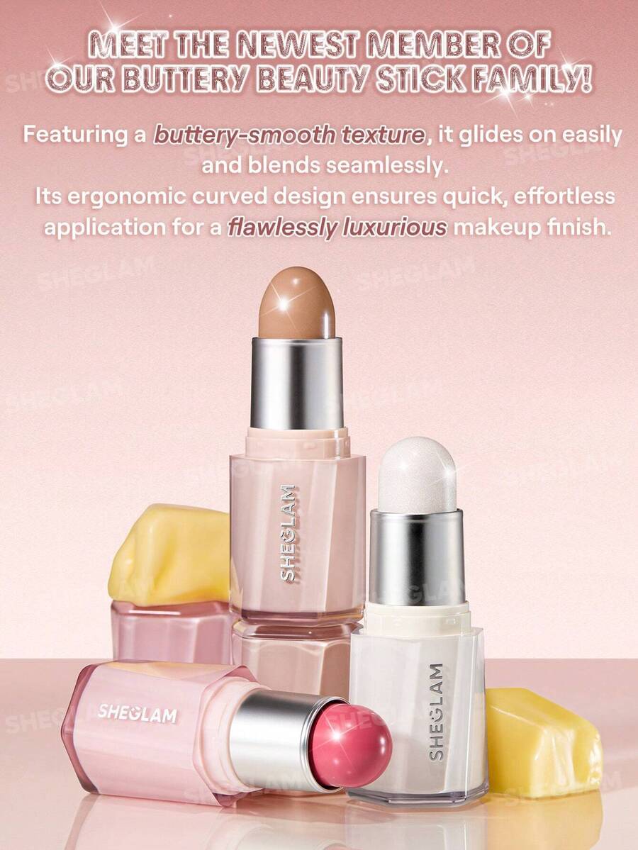 SHEGLAM Buttery Bling Rose Rush هايلايتر لون