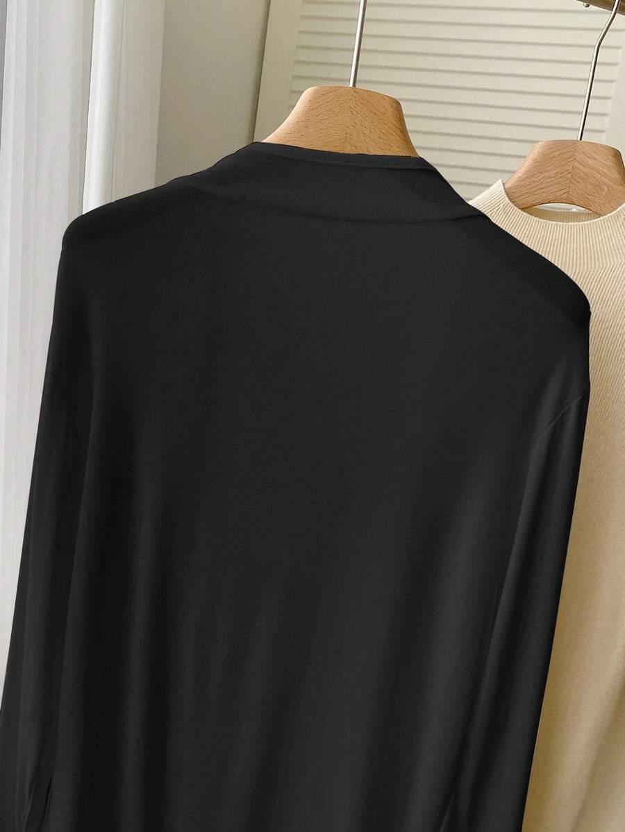 SHEIN جاكيت أسود خفيف الوزن