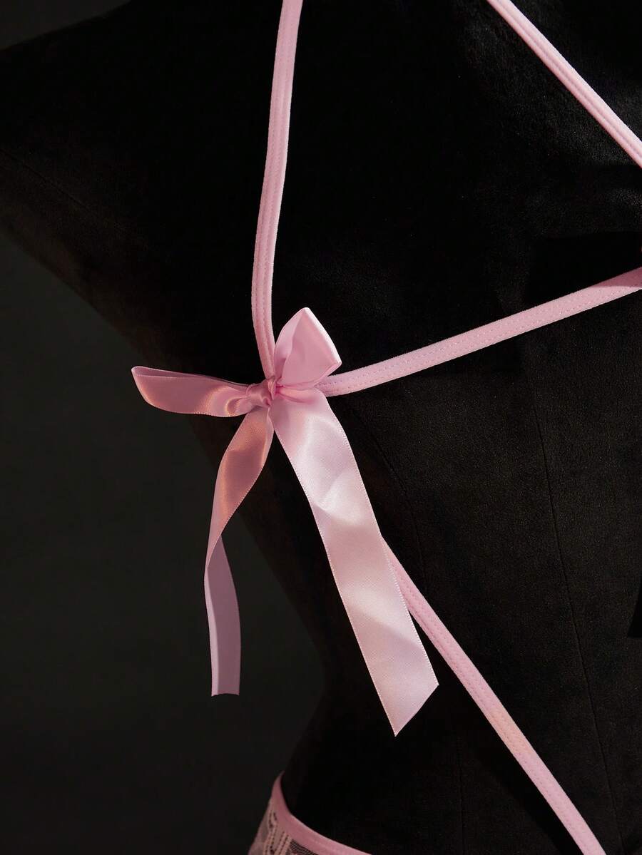 SHEIN SpicyHot قلادة شؤيط رقبة من الدانتيل وخرز بوديسوت جسم نسائي