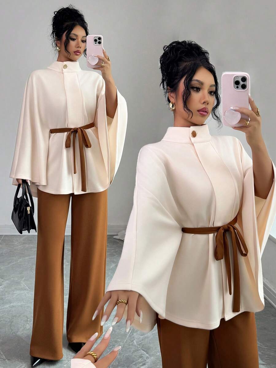SHEIN Elenzga طقم نسائي محبوك أنيق من قطعتين