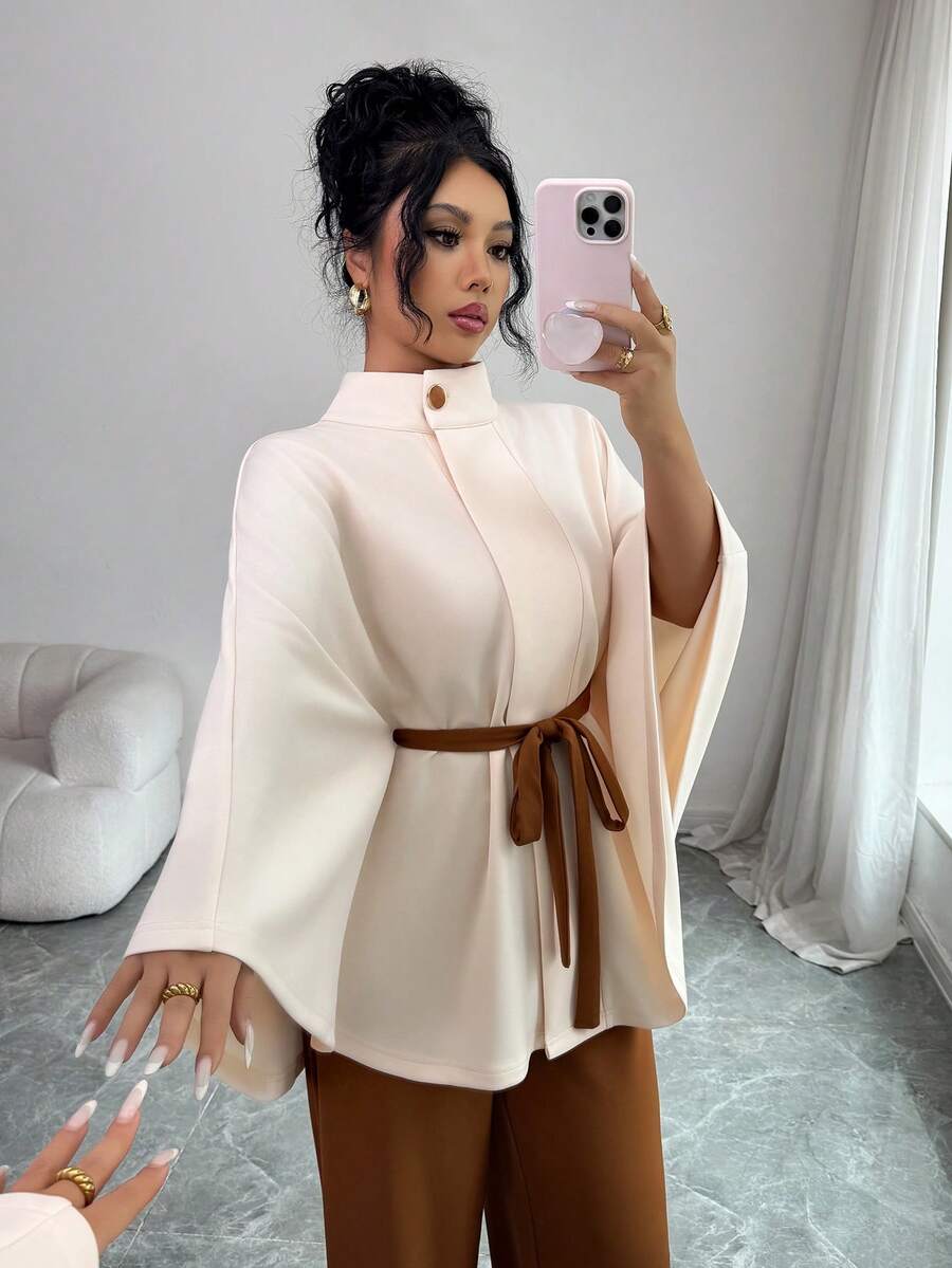 SHEIN Elenzga طقم نسائي محبوك أنيق من قطعتين
