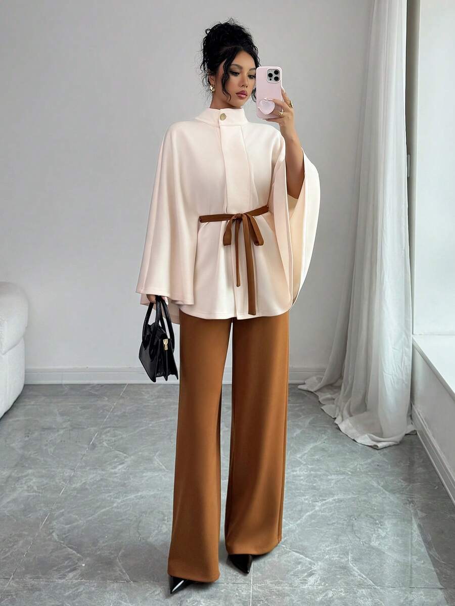 SHEIN Elenzga طقم نسائي محبوك أنيق من قطعتين