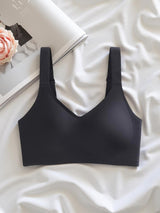 SHEIN طقم 2 حمالة صدر رياضية مريحة بدون سلك بلون سادة