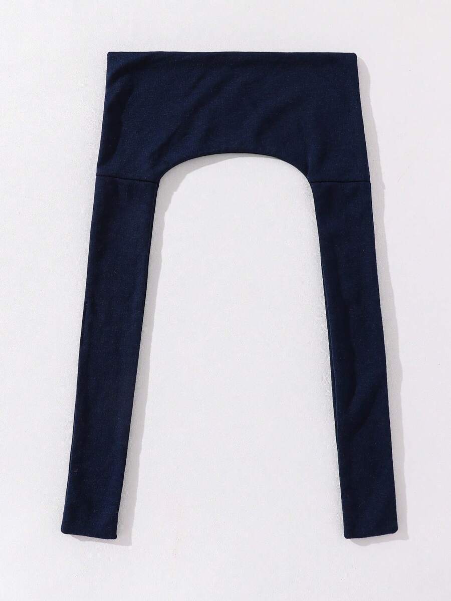 SHEIN Genkimix Kids طقم أولاد قطعتين بلوزة كرو وبنطلون جوجر مع وشاح