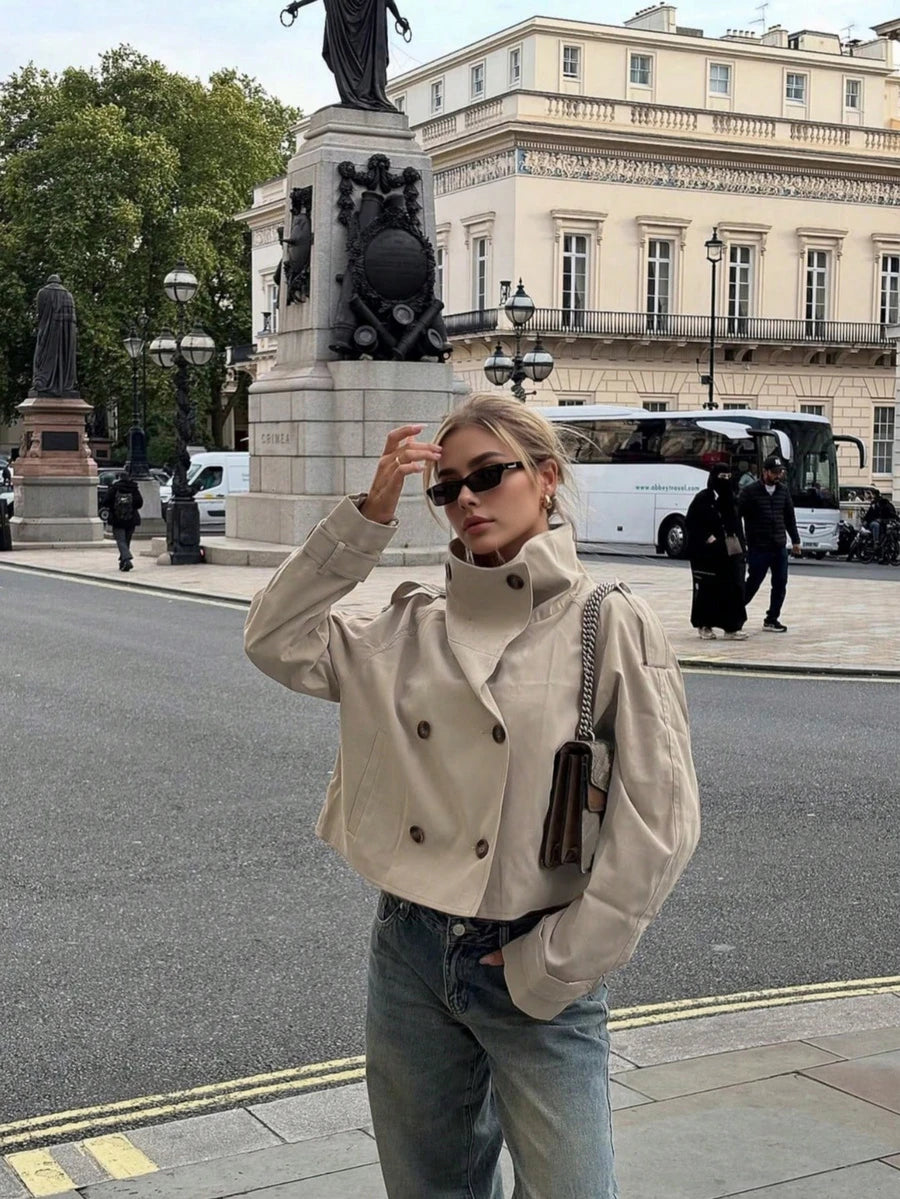 SHEIN جاكيت نسائي كاجوال بأكمام طويلة