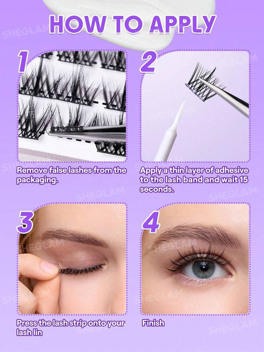 SHEGLAM Longwear Invisible Hold غراء رموش شفاف