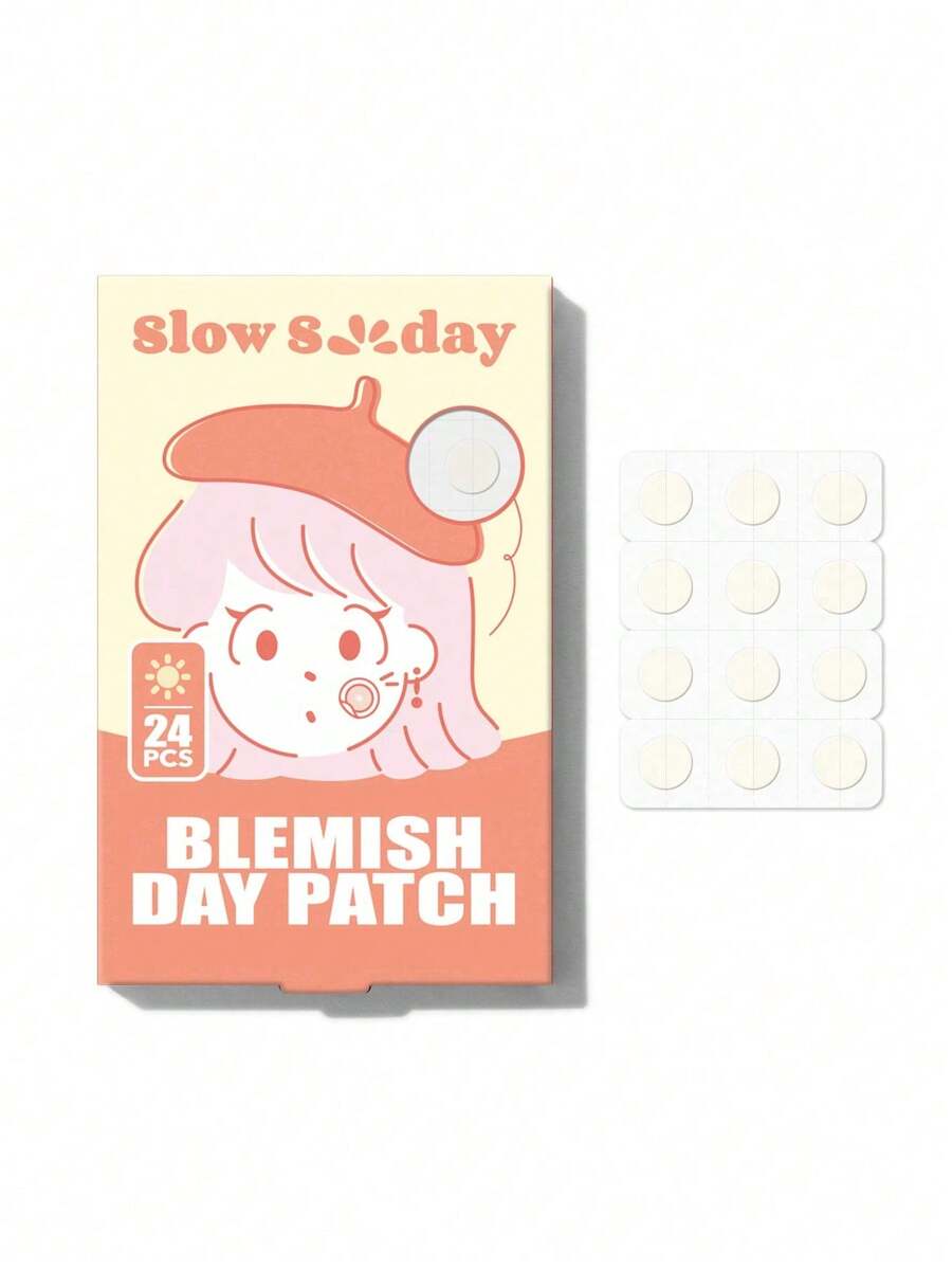 SHEIN SlowSunday طقم 24 بقعة هيدروكولويد مقاومة للماء للبثور