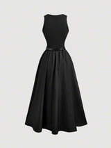 SHEIN MOD فستان اسود صيفي بلا أكمام