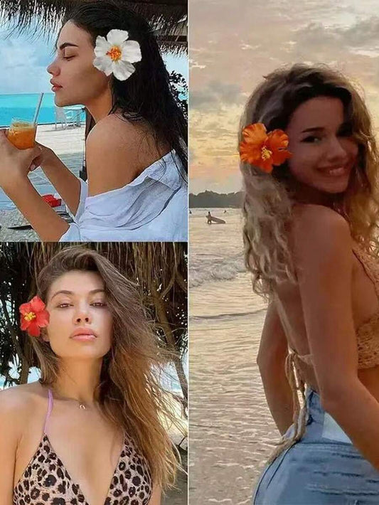 SHEIN مشابك شعر بشكل زهرة 5 قطع بألوان متعددة