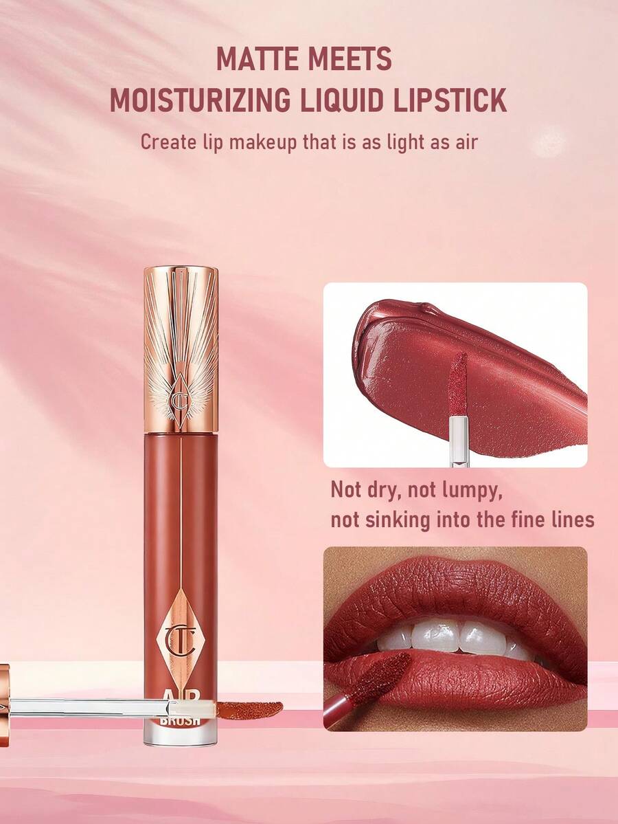 Charlotte Tilbury أيربراش ماتي ليب بلور سائل أحمر بلا خجل 6.8 مل