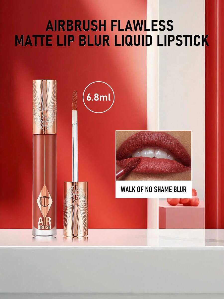 Charlotte Tilbury أيربراش ماتي ليب بلور سائل أحمر بلا خجل 6.8 مل