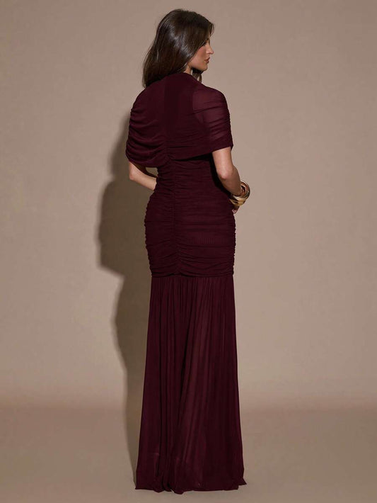 SHEIN BAE فستان ضيق بتصميم مطوي أنيق