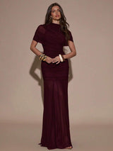 SHEIN BAE فستان ضيق بتصميم مطوي أنيق