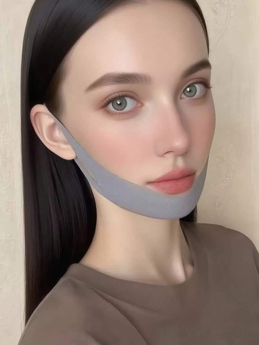 SHEIN OBOVAY شريط تشكيل الوجه المرن لتقليل الذقن المزدوج ونحت الفك