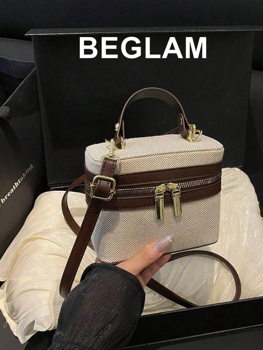 SHEIN حقيبة يد صغيرة بلوك لوني عتيق