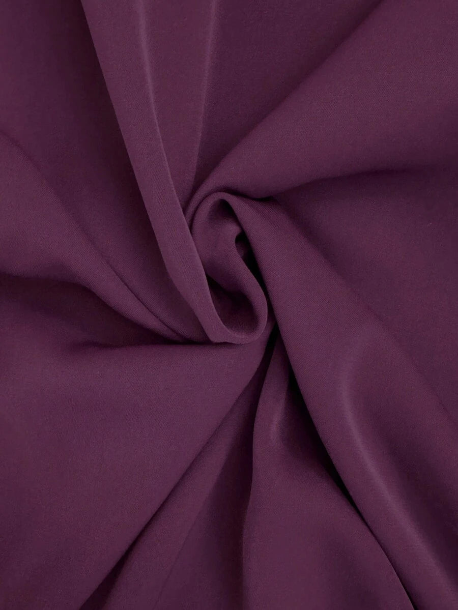 SHEIN Rafferiza فستان أرجواني بأكمام طويلة وياقة ربطة عنق وخصر مربوط