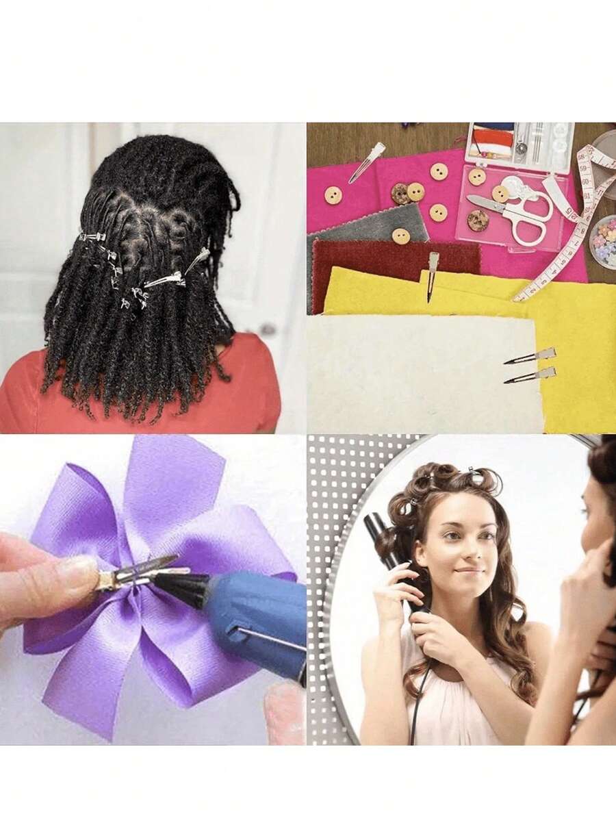 SHEIN مشابك تصفيف شعر معدنية ملتوية لإضافة حجم الجذور