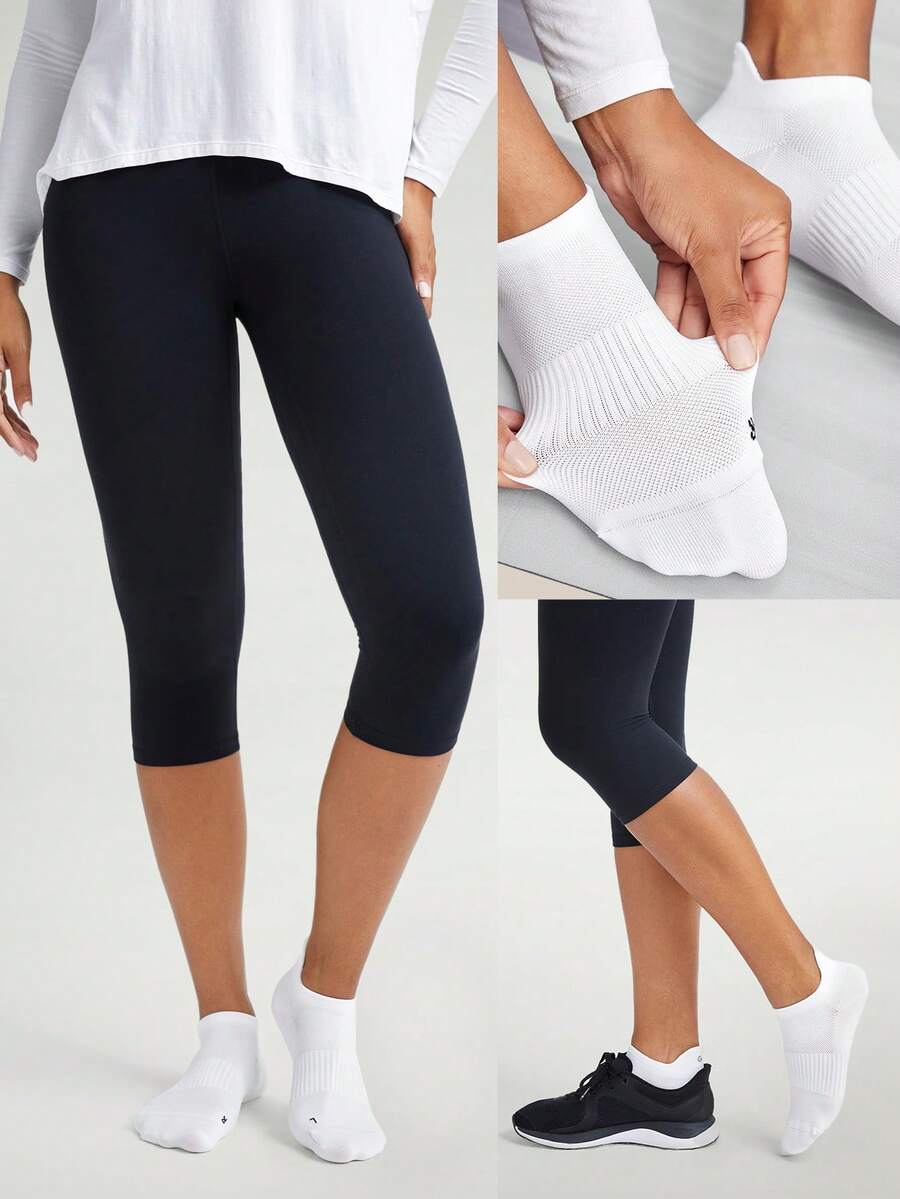 SHEIN GLOWMODE طقم 3 أزواج جوارب داعمة للقوس للجيم