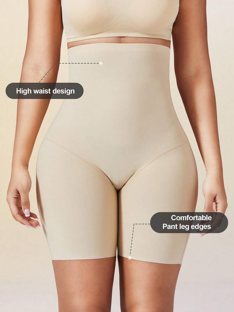 SHEIN شورت نسائي خصر بعالي يحكم البطن يرفع الأرداف بدون غرز