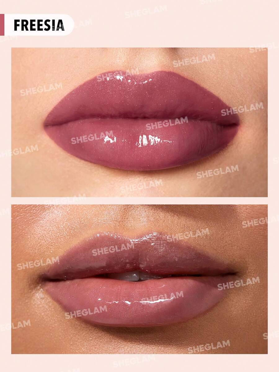SHEGLAM Power Bouquet ملمع شفاه مرطب بخلاصة الفريزيا بلمعة طبيعية