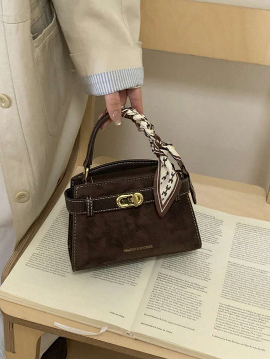 SHEIN حقيبة يد أنيقة بحزام قابل للتعديل وإغلاق مغناطيسي