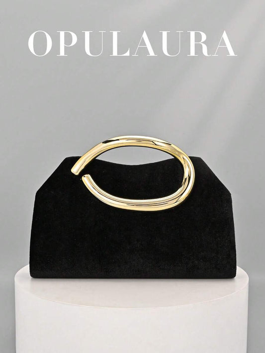 SHEIN حقيبة يد سوداء فاخرة