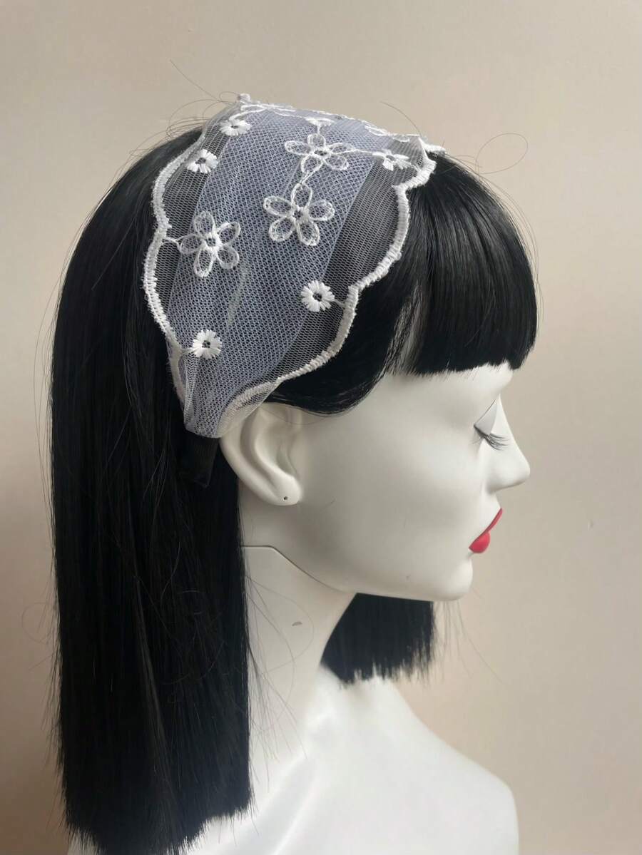 SHEIN شريط شعر بشكل فيونكة من الدانتيل بضغط عالي