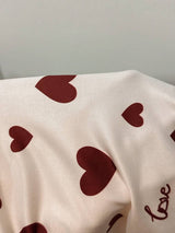 SHEIN Dream Adore جمبسوت نوم قصير  بألوان متباينة وطبعة قلوب
