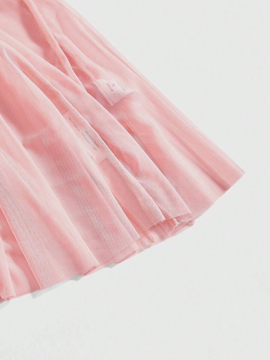 SHEIN ROMWE Kawaii طقم قميص نوم شبكي مزين بالدانتيل مع سروال داخلي