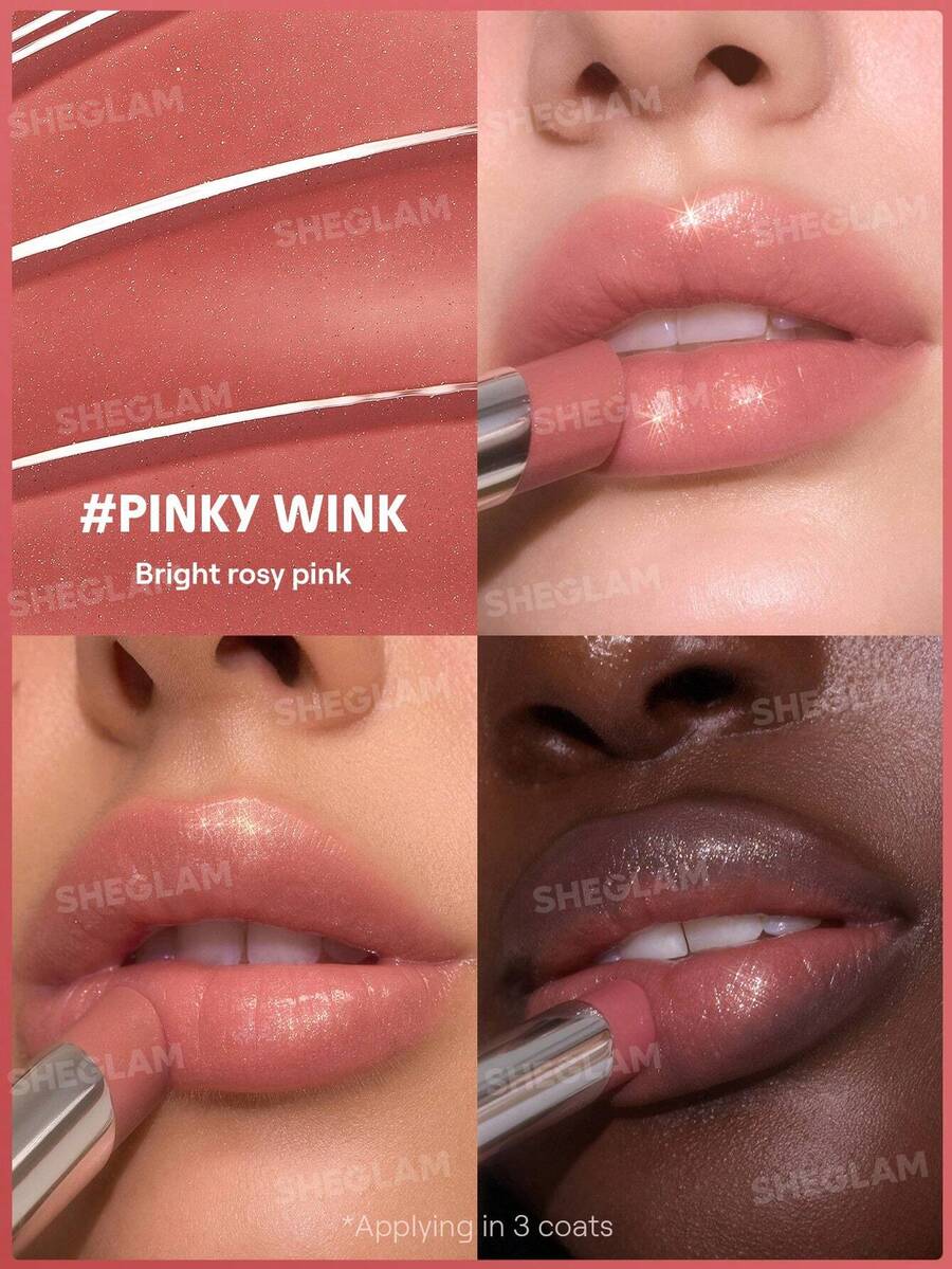 SHEGLAM Silk Slip Pinky Wink  بلسم شفاه زيتي