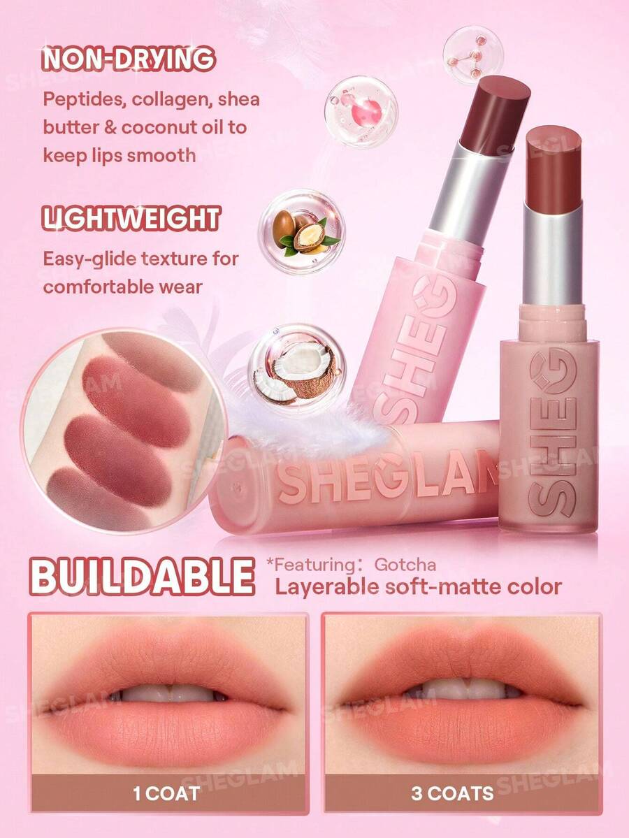 SHEGLAM Lip Veil أحمر شفاه خفيف