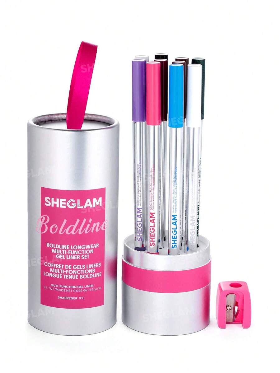 SHEGLAM Boldline طقم محدد عيون جل طويل الأمد
