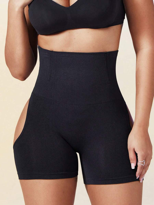 SHEIN سروال ضاغط لتنحيف وتشكيل الجسم وتحكم في البطن