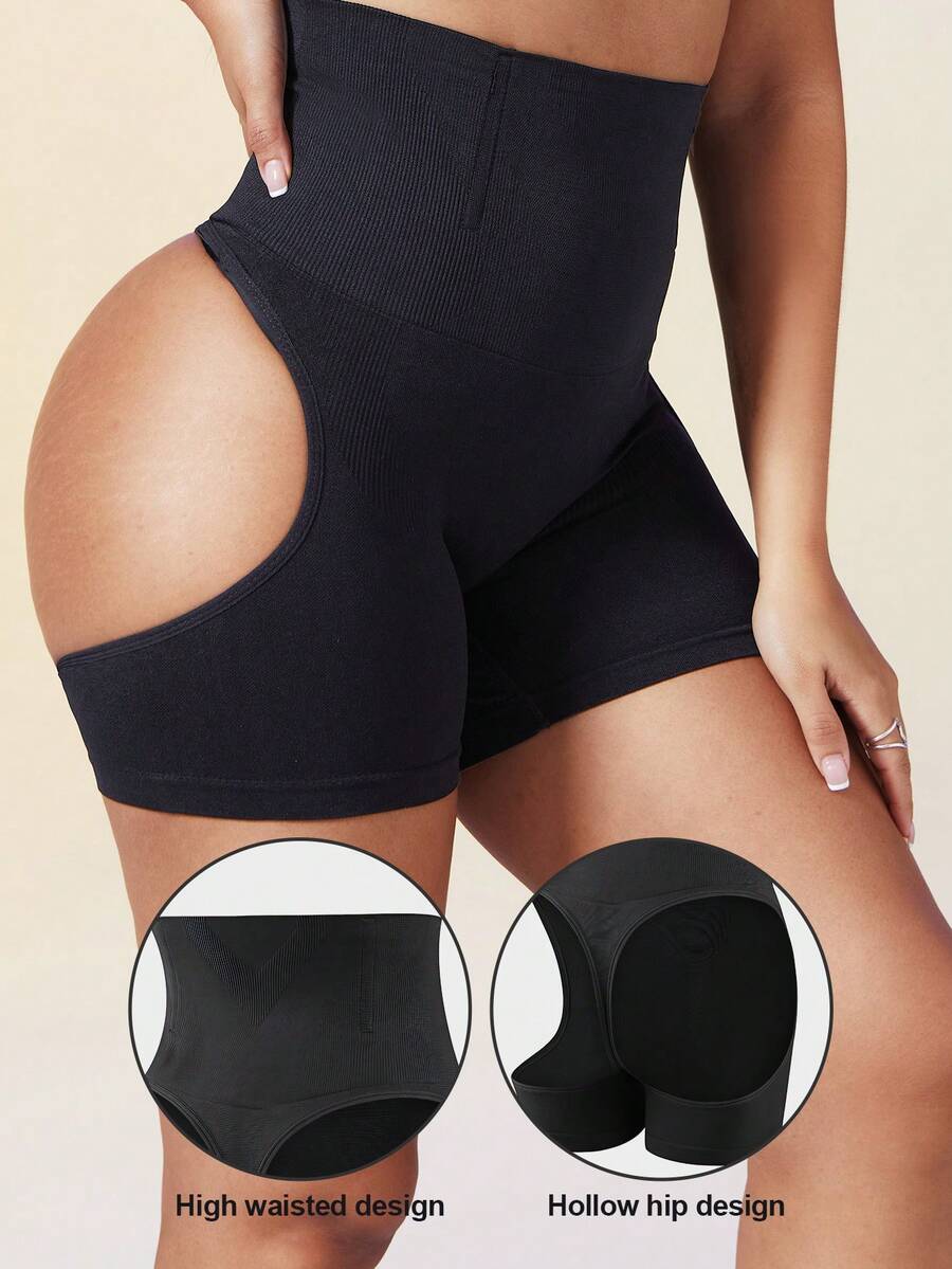 SHEIN سروال ضاغط لتنحيف وتشكيل الجسم وتحكم في البطن
