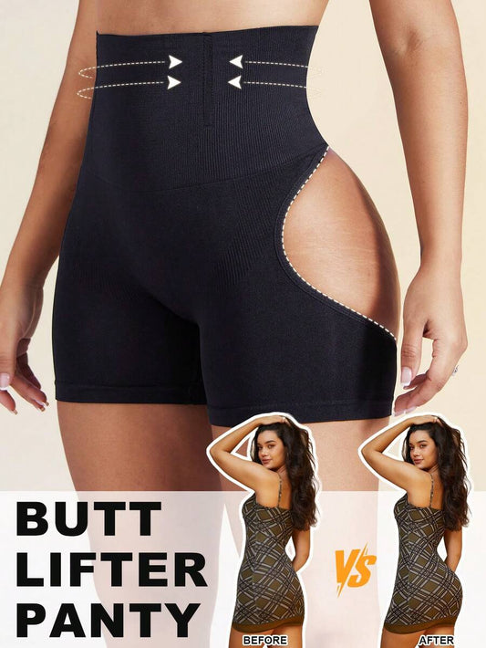SHEIN سروال ضاغط لتنحيف وتشكيل الجسم وتحكم في البطن