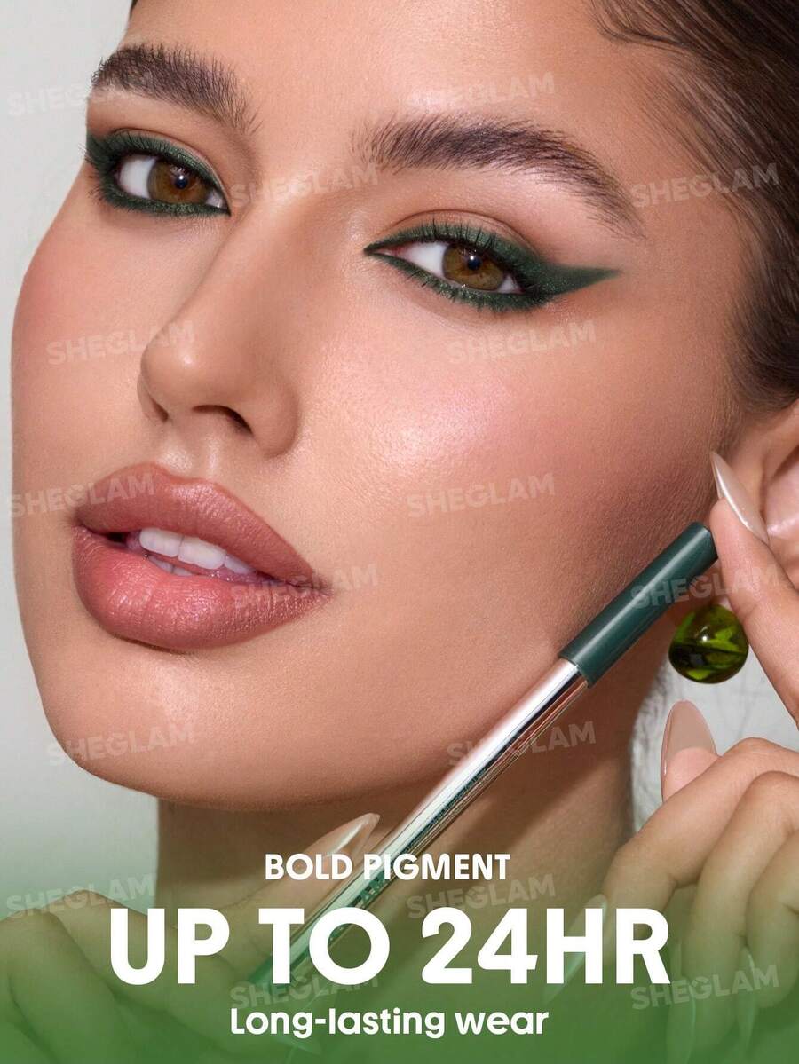SHEGLAM Boldline Metallic Green  محدد عيون جل طويل الأمد