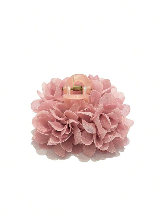 SHEIN مشبك شعر فرنسي رجعي بطبعة زهرية