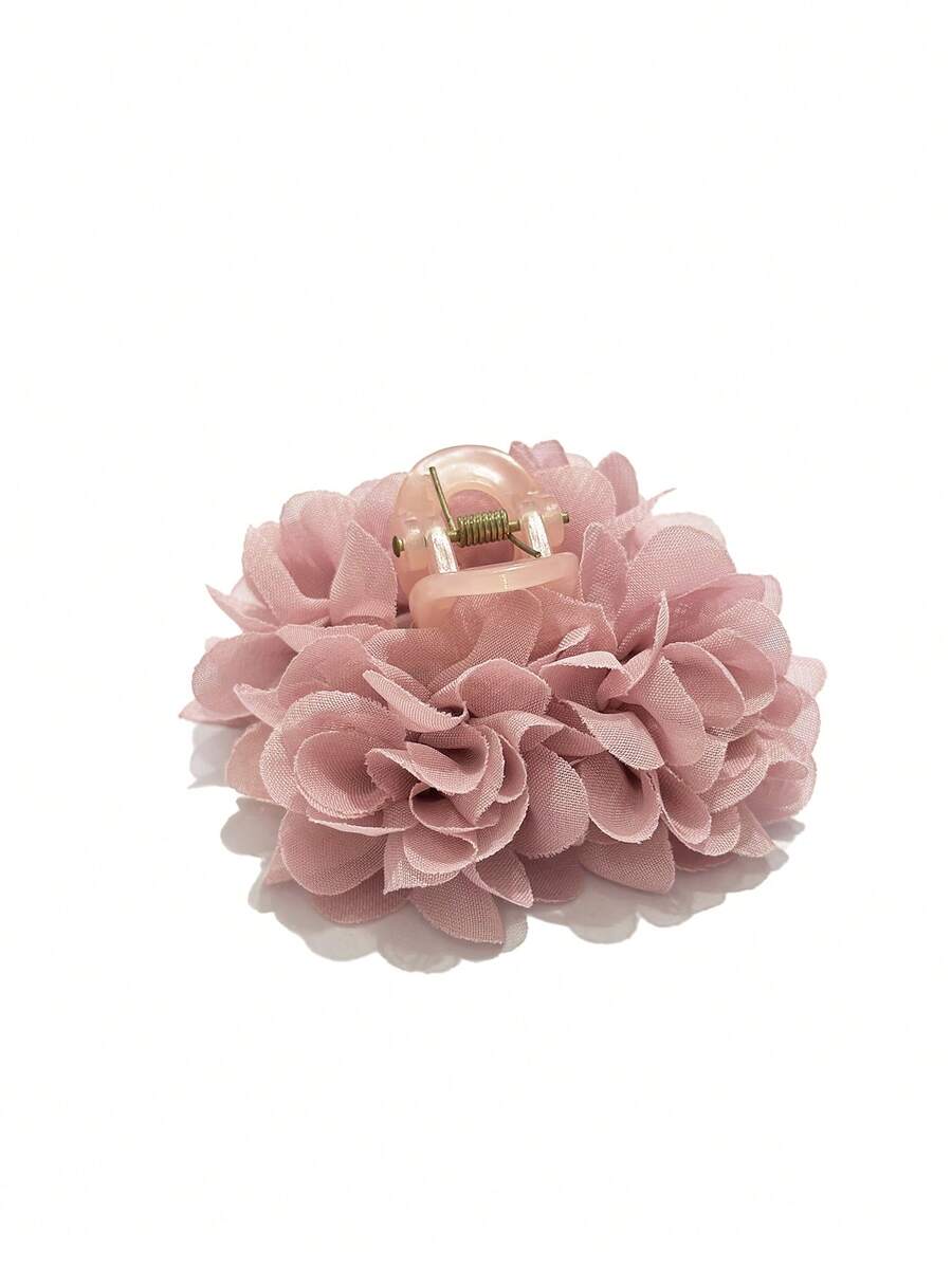 SHEIN مشبك شعر فرنسي رجعي بطبعة زهرية