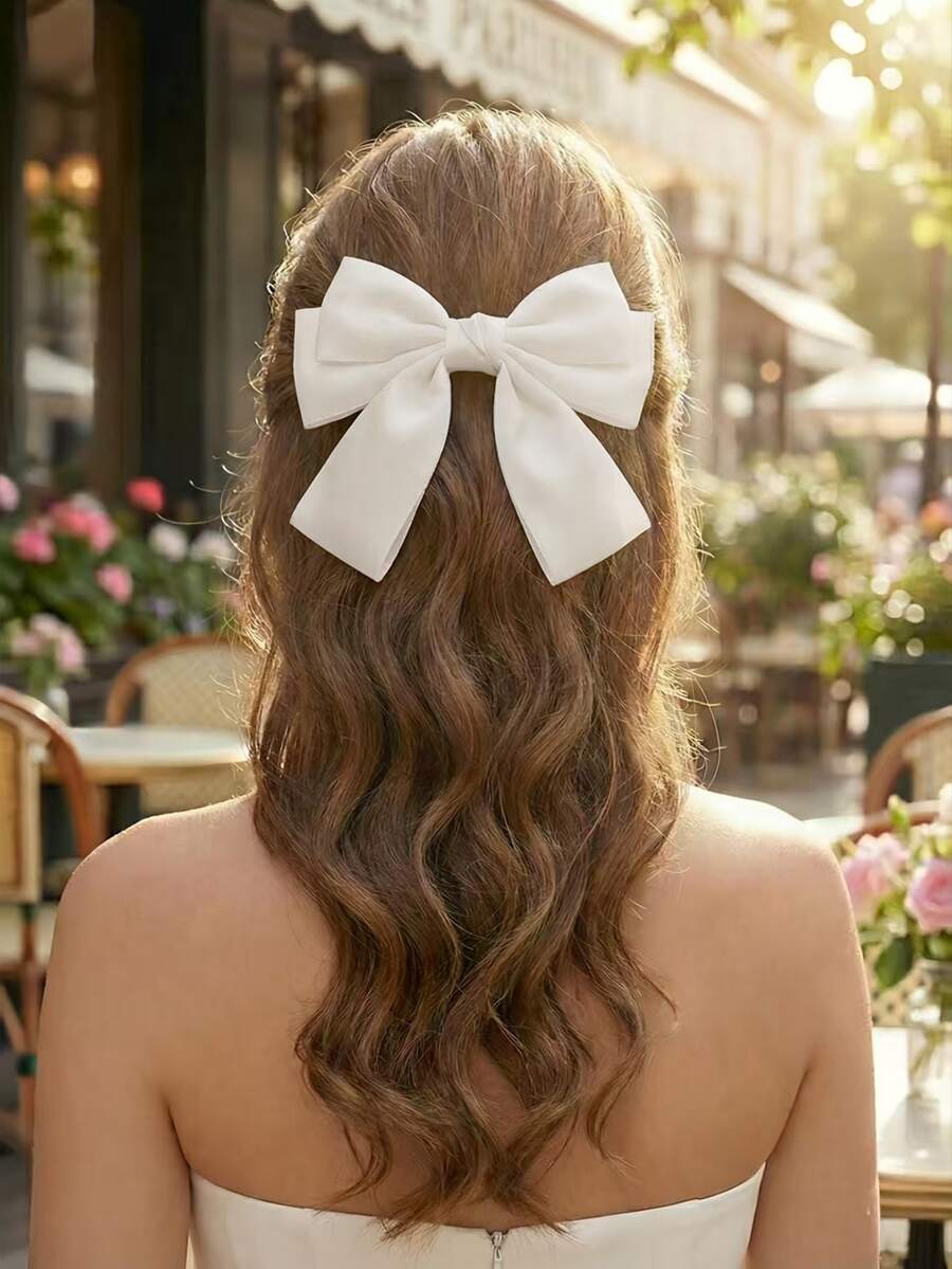 SHEIN فيونكات شعر كبيرة من الساتان