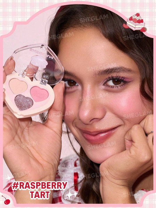SHEGLAM Sweetheart Collection Berry Besties Raspberry Tart ثلاثي ألوان