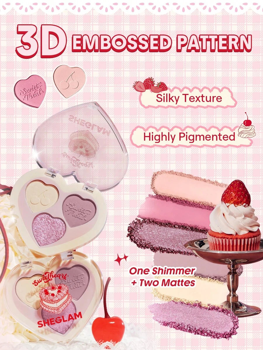 SHEGLAM Sweetheart Collection Berry Besties Raspberry Tart  ثلاثي ألوان