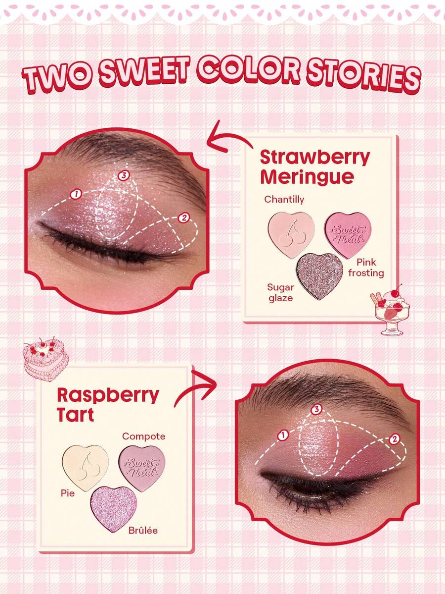 SHEGLAM Sweetheart Collection Berry Besties Raspberry Tart  ثلاثي ألوان