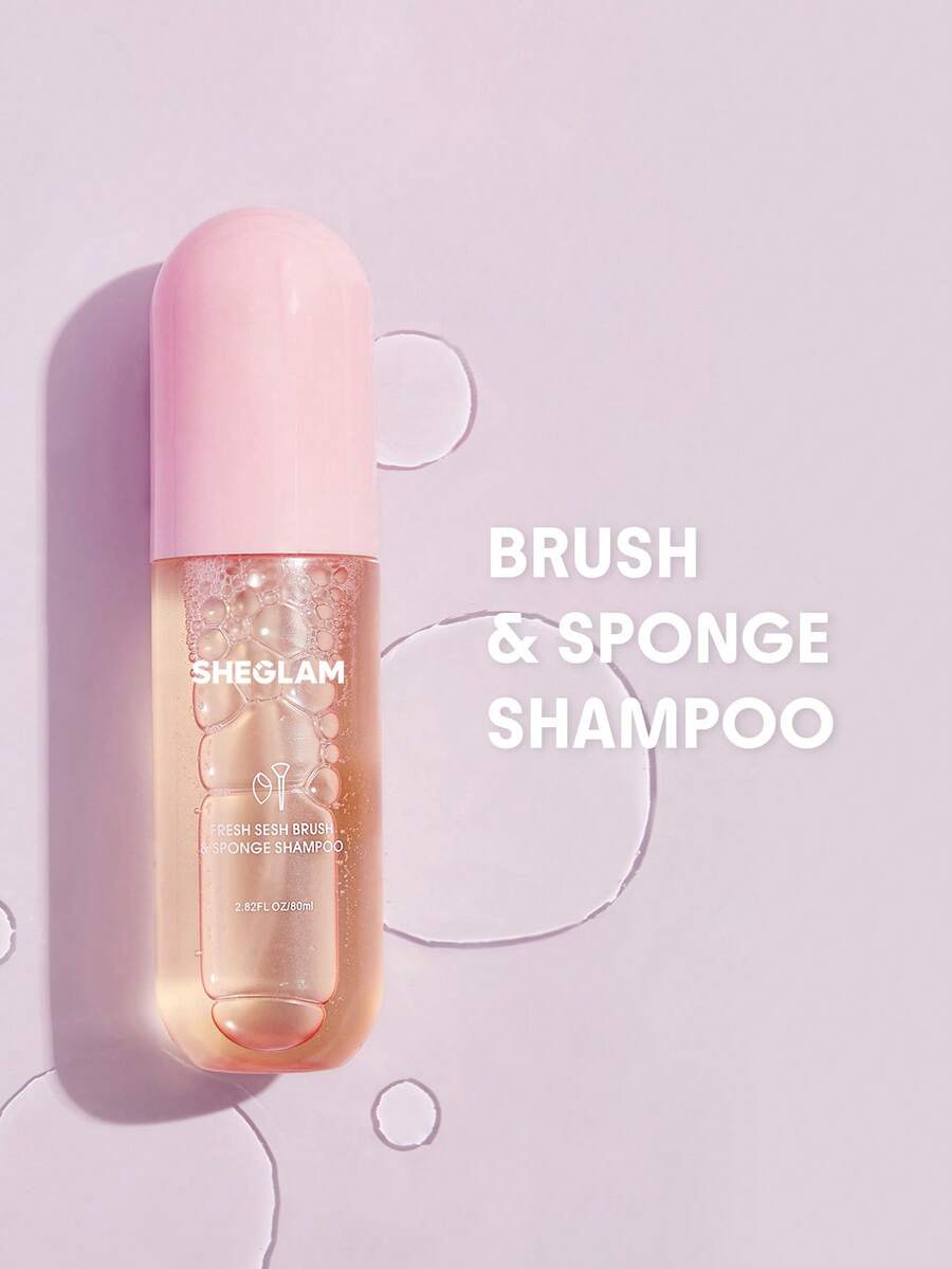 SHEGLAM Fresh Sesh منظف فرش مكياج وردي وإسفنجة