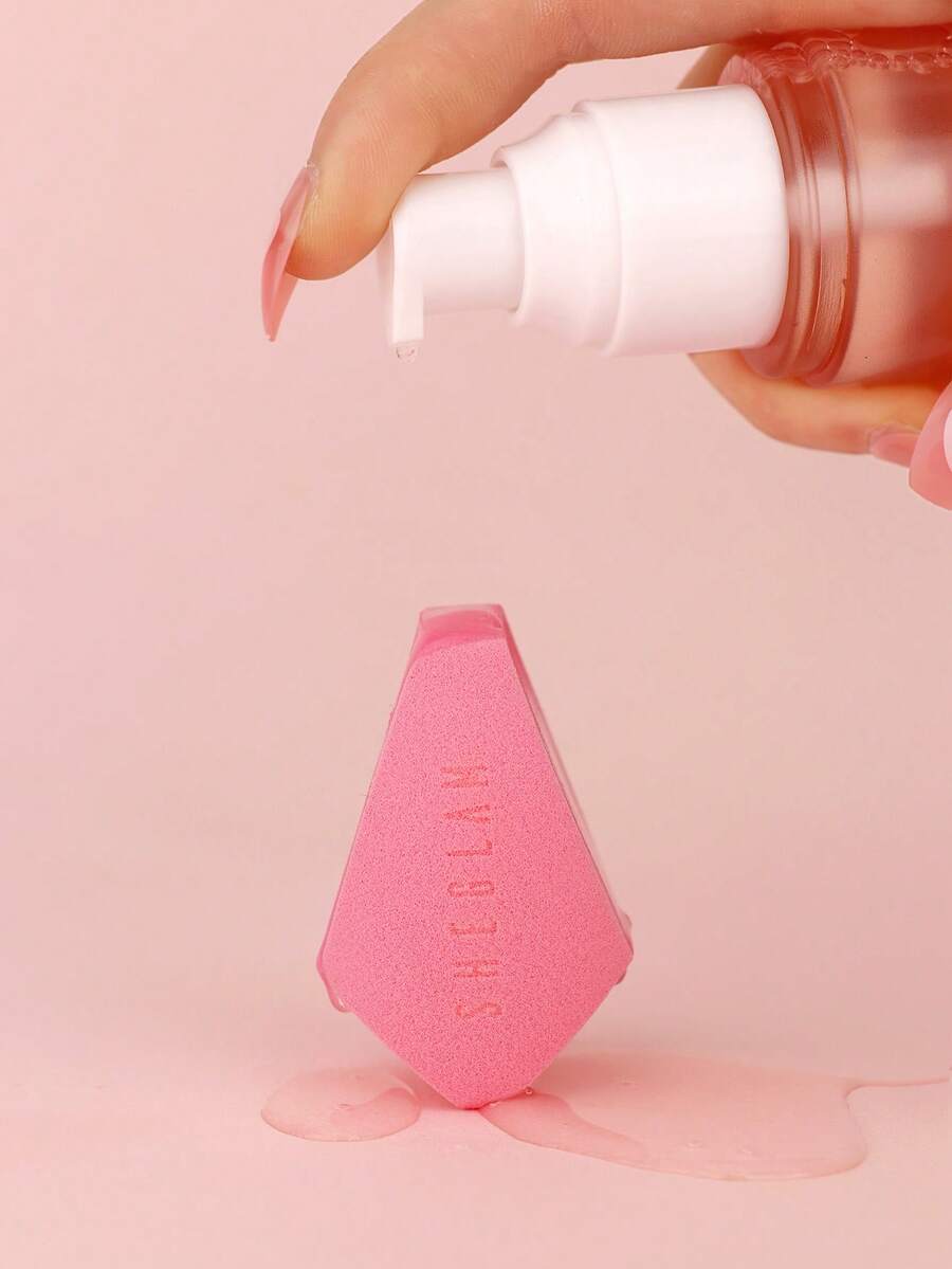 SHEGLAM Fresh Sesh منظف فرش مكياج وردي وإسفنجة