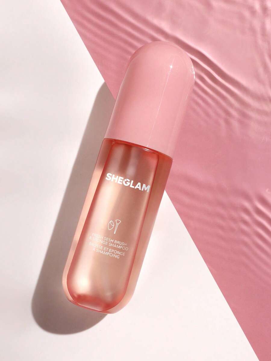 SHEGLAM Fresh Sesh منظف فرش مكياج وردي وإسفنجة