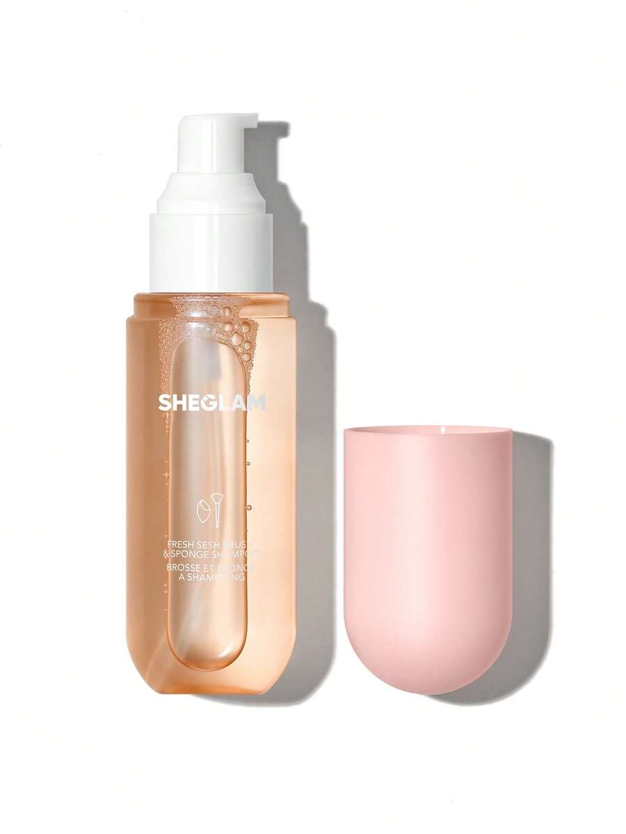 SHEGLAM Fresh Sesh منظف فرش مكياج وردي وإسفنجة