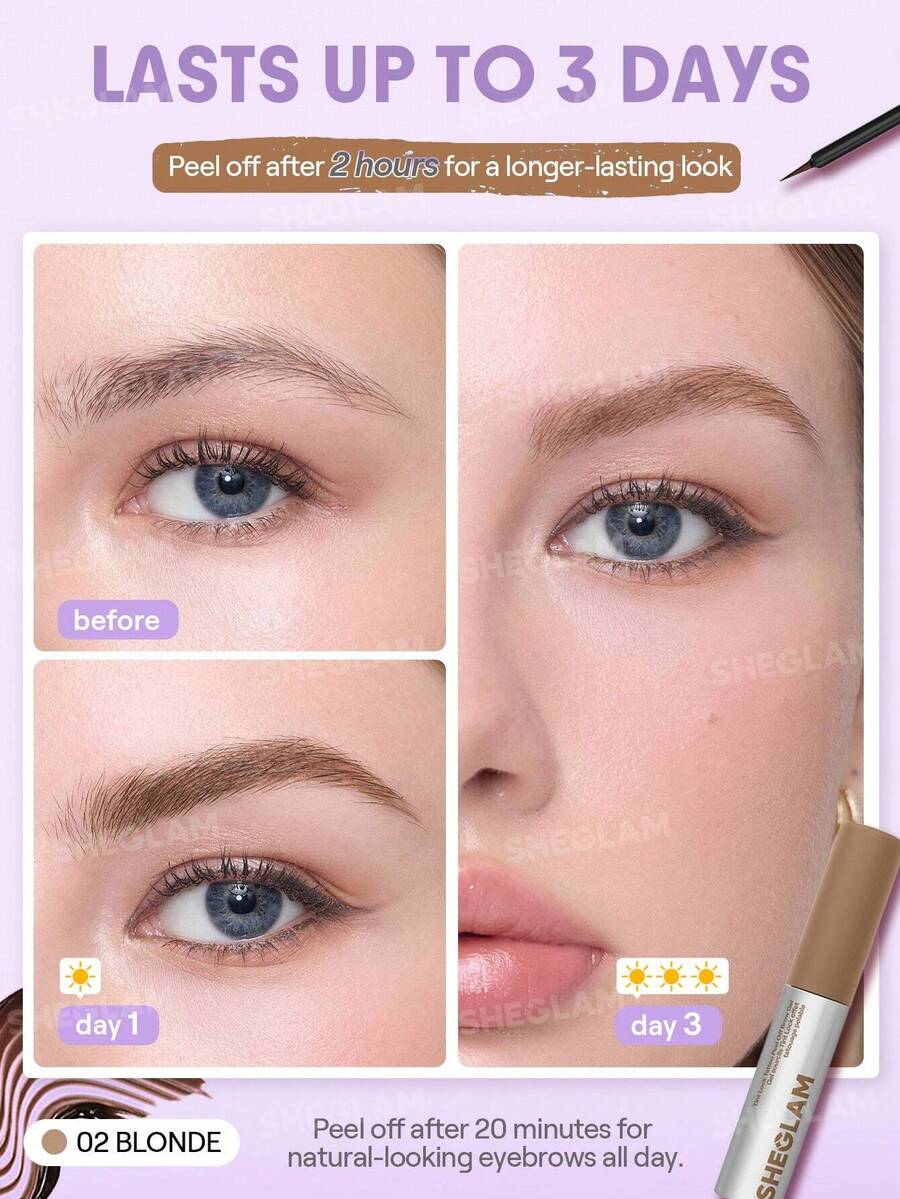 SHEGLAM Tint Lock Tattoo جل حواجب قابل للتقشير